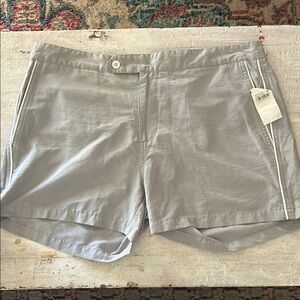 NWT Gant The MB Tennis Short Bathingsuit Swim Trunks Purpose Grey Sz Large